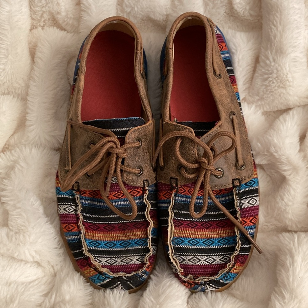 Twisted X Women's Boat Shoe Driving Moc size 7.5